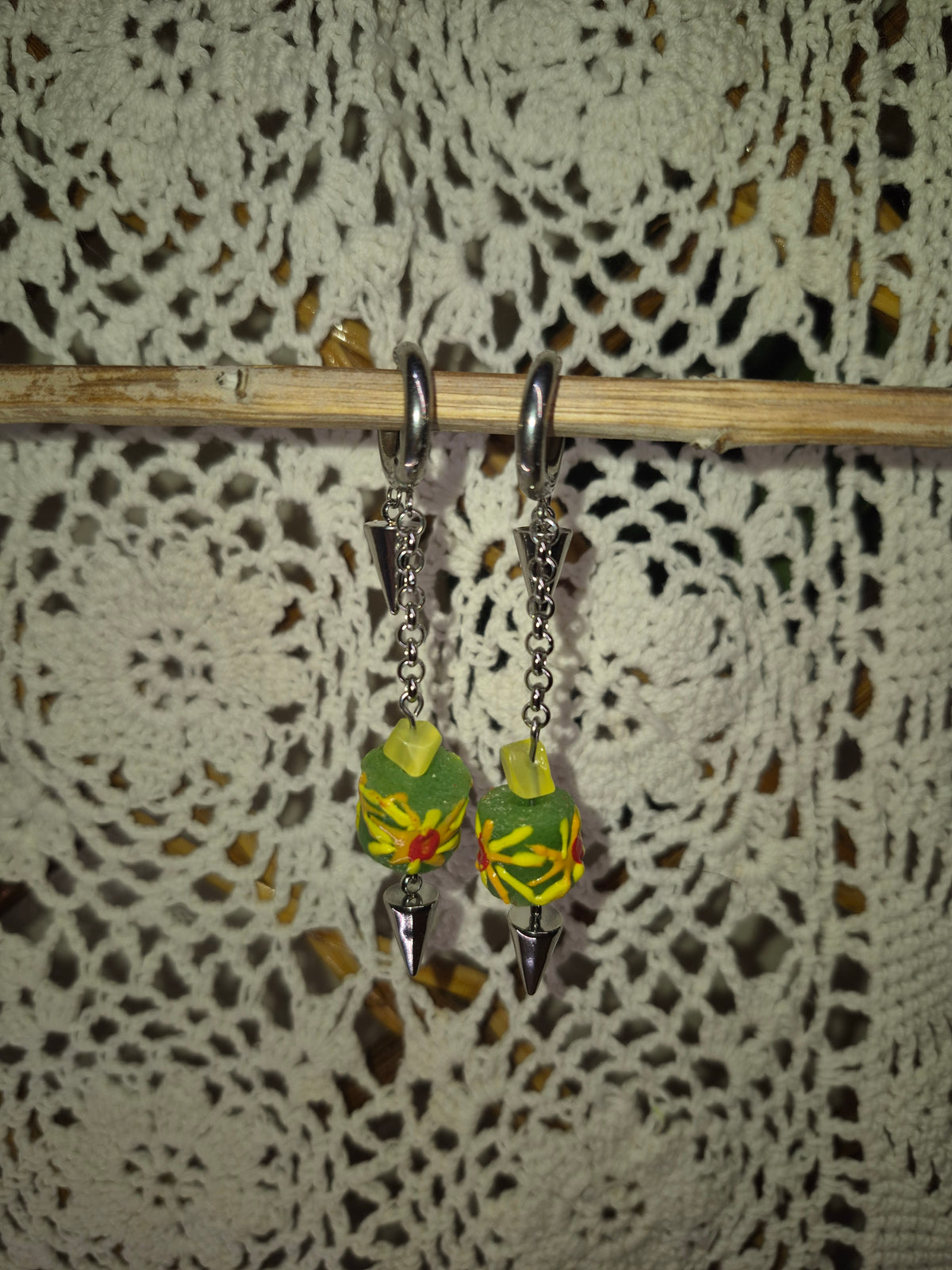 Venetian Glass Spike Earrings
