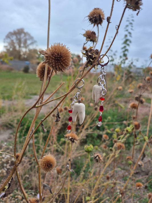 Bloody Tooth Earrings