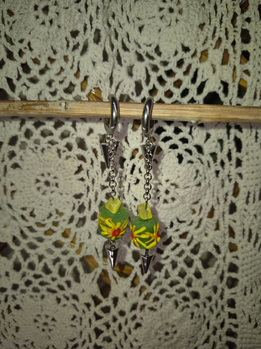 Venetian Glass Spike Earrings