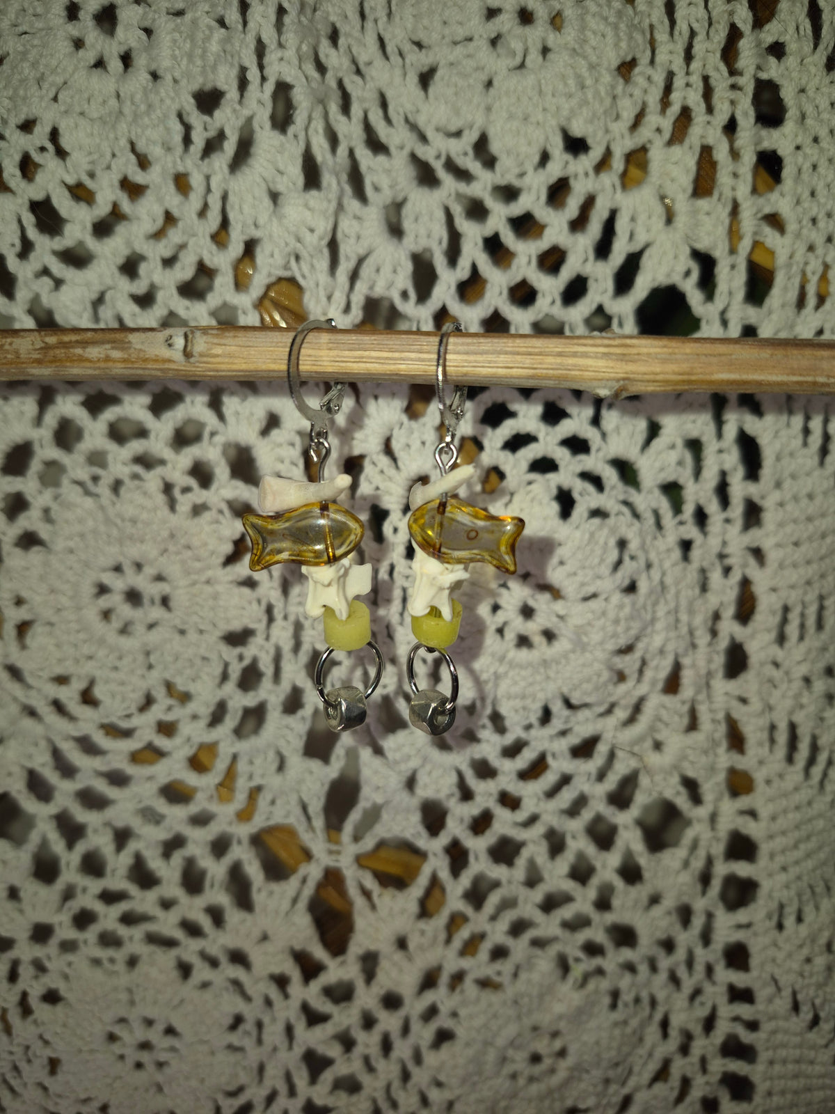 Bone Fish Earrings