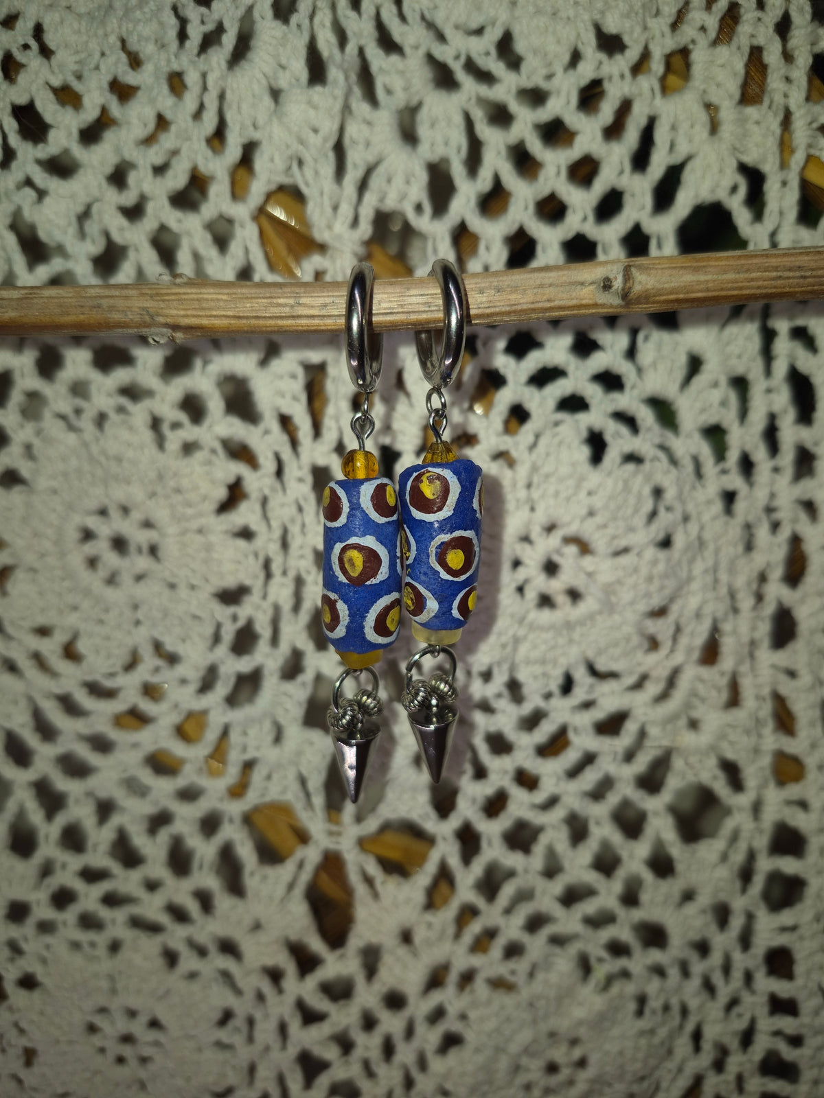 Venetian Glass Spike Earrings
