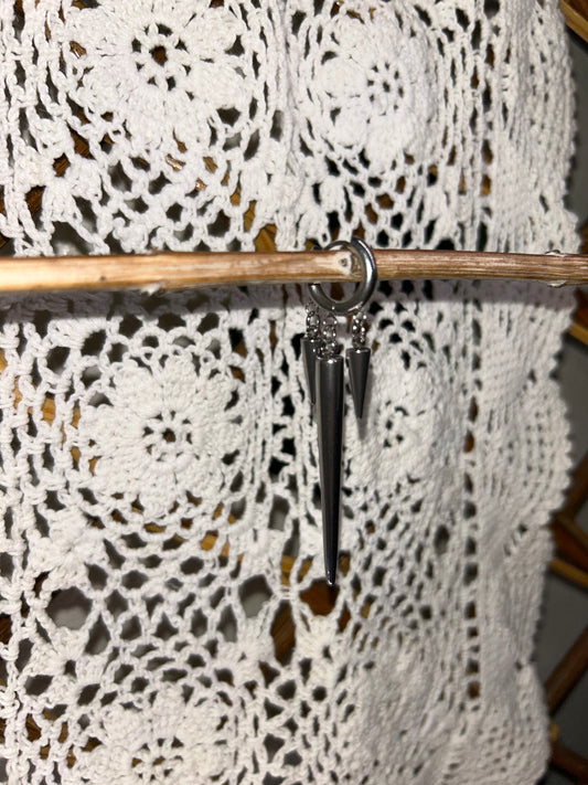 Three Spike Earrings