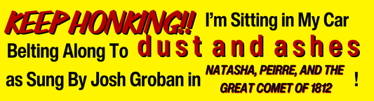Dust and Ashes Bumper Sticker