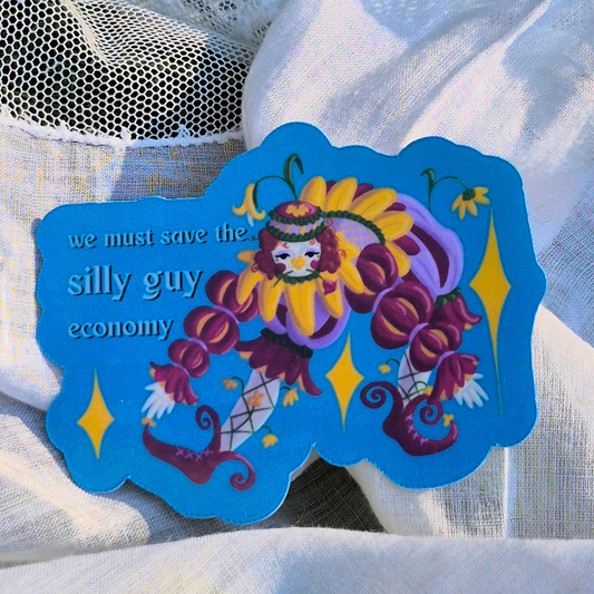 Silly Guy Economy Sticker