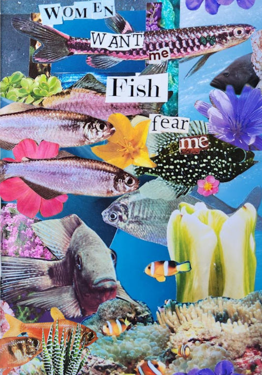 Women Want me Fish Fear me Print